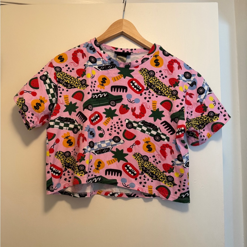 Nooworks Crop Top tee in Roll Out